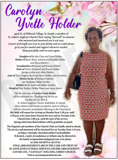 Carolyn Holder | Jo-Anne Jones Funeral Services