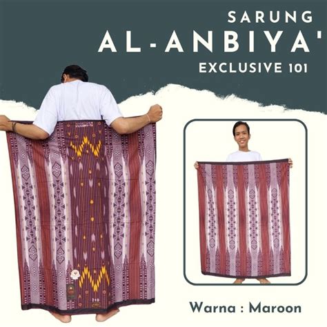 Jual Sarung Dewasa Al Anbiya Exclusive 101 Murah Halus Oleh Oleh