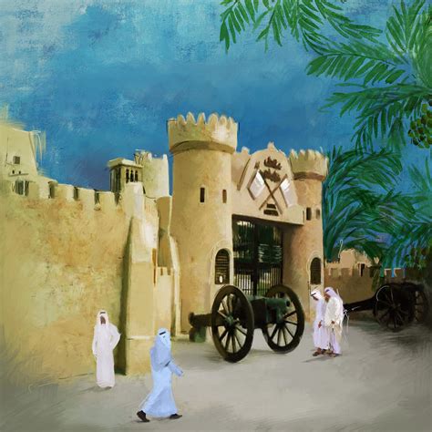 Ajman National Museum Painting By Corporate Art Task Force Pixels