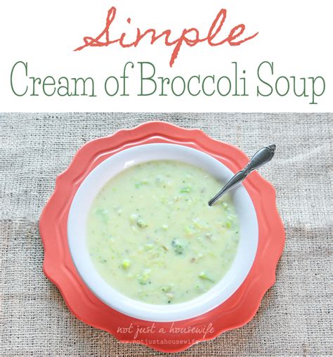 Simple Cream Of Broccoli Soup Stacy Risenmay