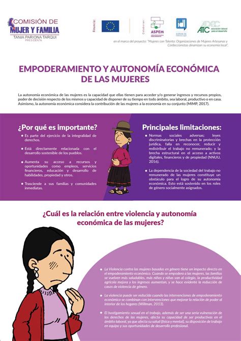 Hoja Informativa Sobre Empoderamiento Y Autonomía Económica De Las