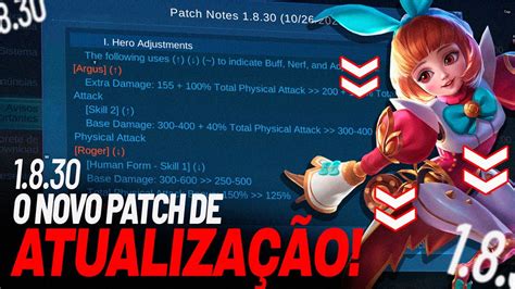 NOVO PATCH DE ATUALIZAÇÃO 𝟭𝟯 𝗠𝗢𝗗𝗜𝗙𝗜𝗖𝗔𝗖𝗢𝗘𝗦 𝗘𝗠 𝗛𝗘𝗥𝗢𝗜𝗦 BUFFS E NERFS