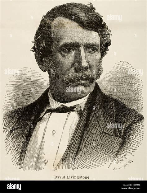 David Livingstone (1813-1873). Scottish explorer. Engraving Stock Photo - Alamy