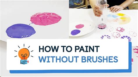 How To Paint Without Brushes Youtube