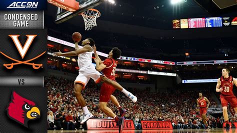 Louisville Vs Virginia Condensed Game Acc Basketball Youtube