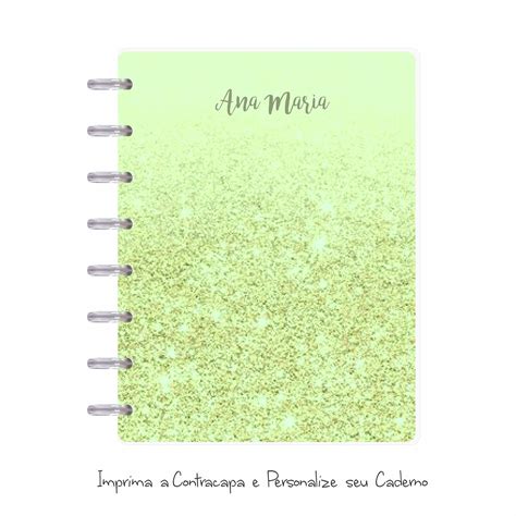 Caderno De Disco Folhas Brancas Customize Seu Octo Tam P A