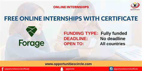 Free Online Internships With Certificates Forage Virtual