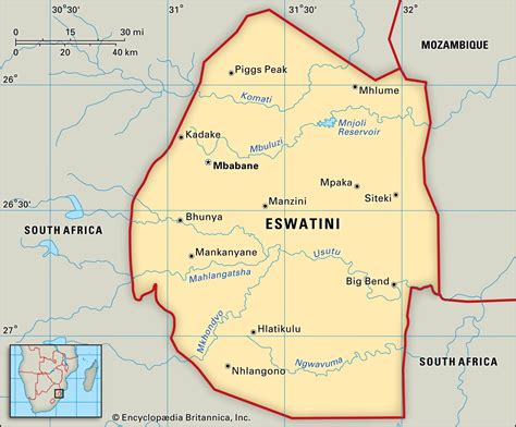 Eswatini Road Map