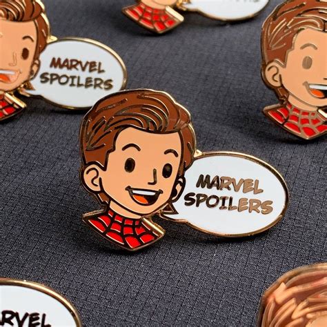 Marvel Spoilers Enamel Pin Pelcron Enamel Pins Marvel Cool Pins