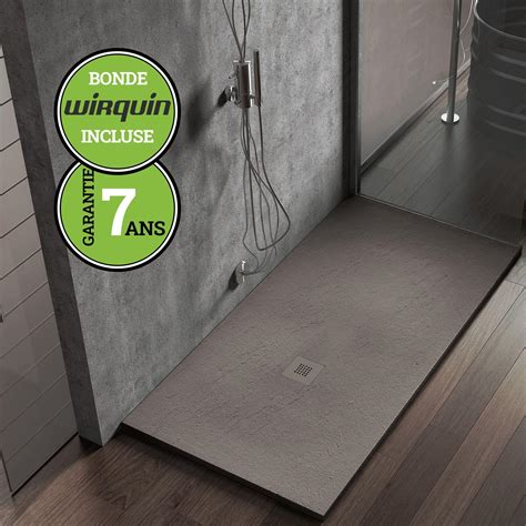 Receveur De Douche Poalgi Extraplat Gris Tundra L 80 X L 160 Cm