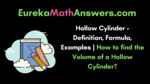 Hollow Cylinder – Definition, Formula, Examples | How to find the Volume of a Hollow Cylinder ...