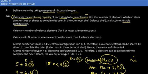 Define Valency by Taking Examples of Silicon And Oxygen - Tfipost.com