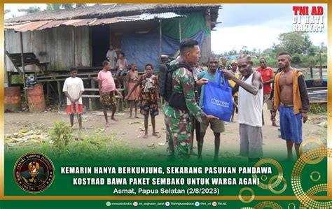 Kemarin Hanya Berkunjung Sekarang Pasukan Pandawa Kostrad Bawa Paket