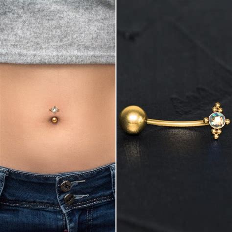 G L Steel Cz Butterfly Belly Button Ring Butterfly Navel Etsy