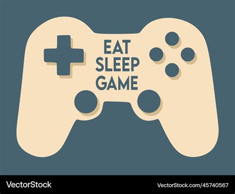 Eat sleep game Royalty Free Vector Image - VectorStock