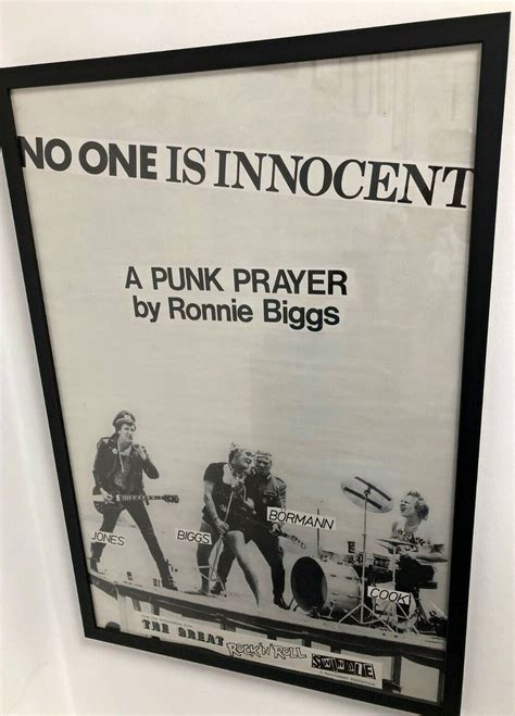 Sex Pistols Jamie Reid No One Is Innocent Original Virgin Promo