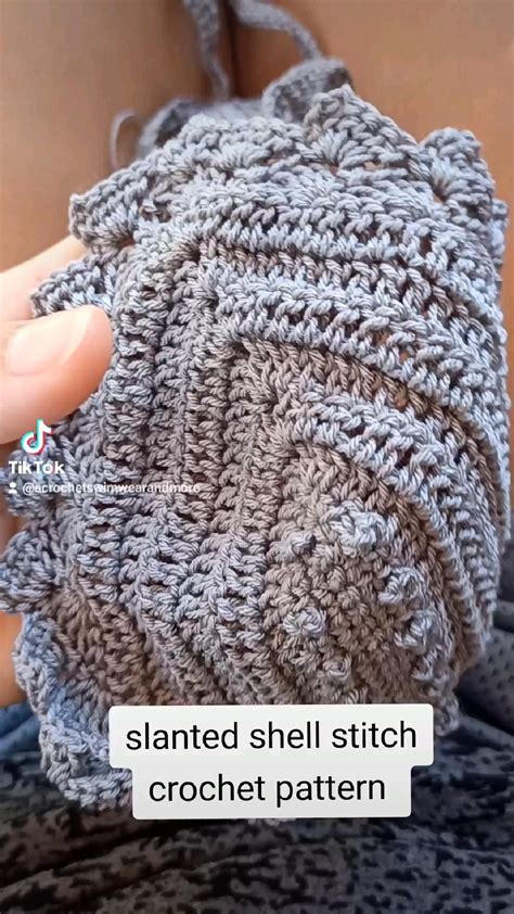 Slanted Shell Stitch Crochet Pattern Artofit