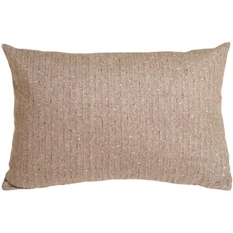 Herringbone Brown Rectangular Decorative Toss Pillow From Pillow Decor