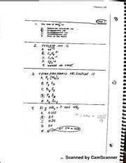 Chem 100 Practice Exam 2 With Answer Key Scanned By CamScanner