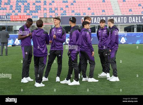 Bologna, Italia. 04th Apr, 2024. Players of Fiorentina primavera and ...