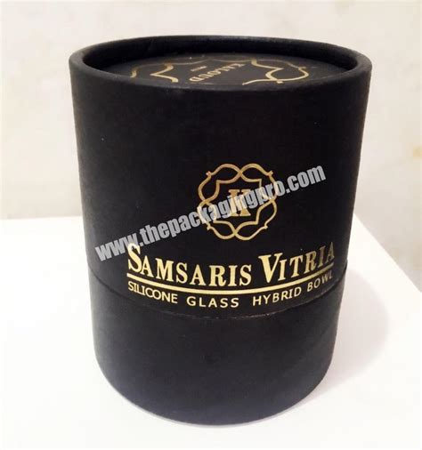 Custom Beautiful Design Kraft Brown Round Cylinder Small Packaging Gift