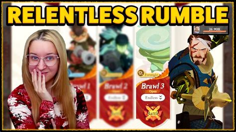 Relentless Rumble Brawl First Look Playthrough Afk Journey