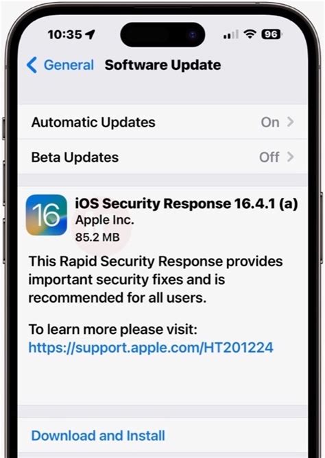 Apple Rapid Security Response 16 4 1 Download Hits Iphone Ipad Mac