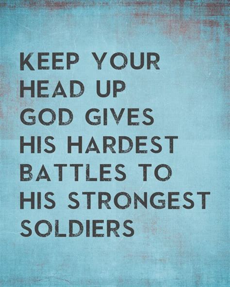 God Gives His Hardest Battles To His Strongest Soldiers Premium Art P