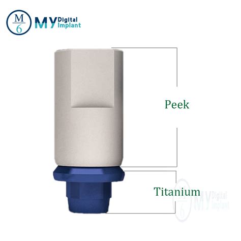 PEEK Titanium Intra Oral Dental Implant Scan Body To Take Digital