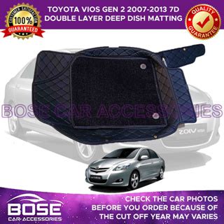 D Double Layer Rohs Deep Dish Matting For Toyota Vios Gen