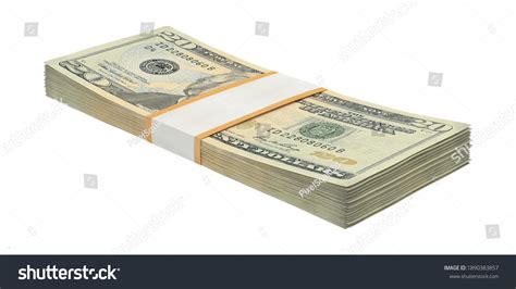 20 Dollar Bill Pack 3d Illustration Stock Illustration 1890383857 | Shutterstock