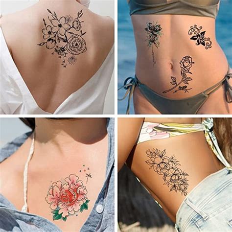 Cerlaza Estilos De Tatuajes Temporales Para Mujeres Ta Env O Gratis