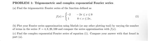 Solved Problem Trigonometric And Complex Exponential Chegg