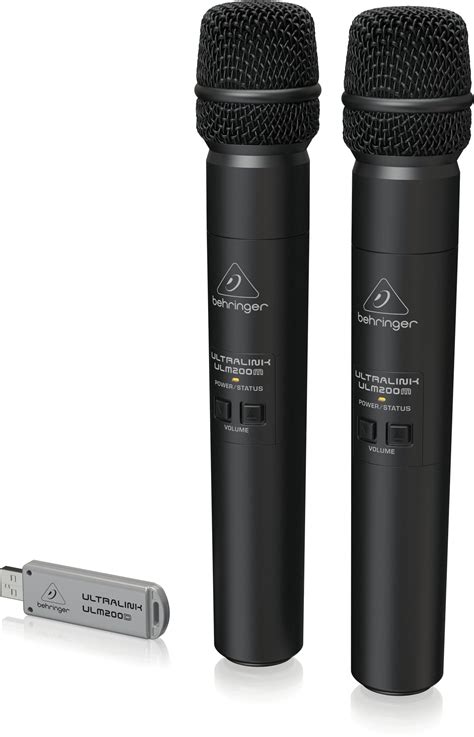 מערכת אלחוטית שני מיקרופונים ידני Behringer ULM 202 USB | קול המוסיקה