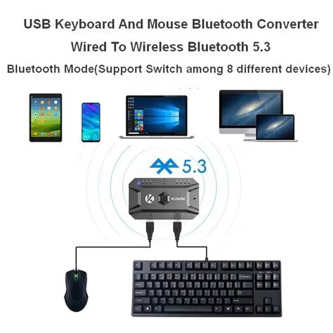 Docking Stations Usb Hubs - Keyboard Mouse Bluetooth 5.3 Converter Usb ...