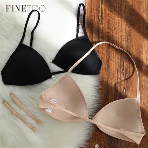 Finetoo French Triangle Cup Underwear For Women Traceless And Wireless Lingerie Beautiful Back