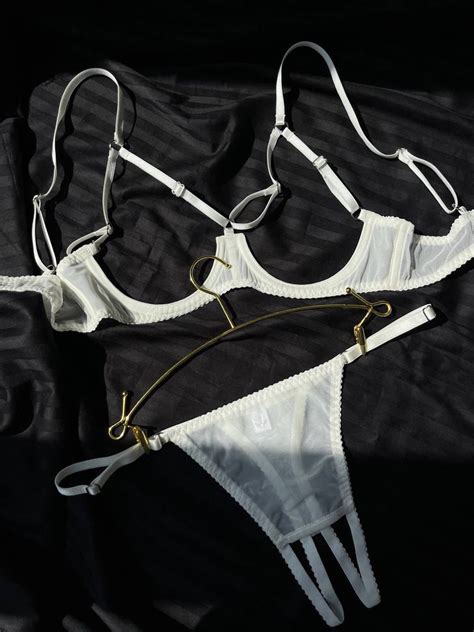 Open Lingerie For Sex With Crotchless Panties See Through Lingerie Sheer Open Handmade