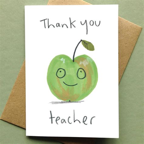 Thank You Teacher Card Template