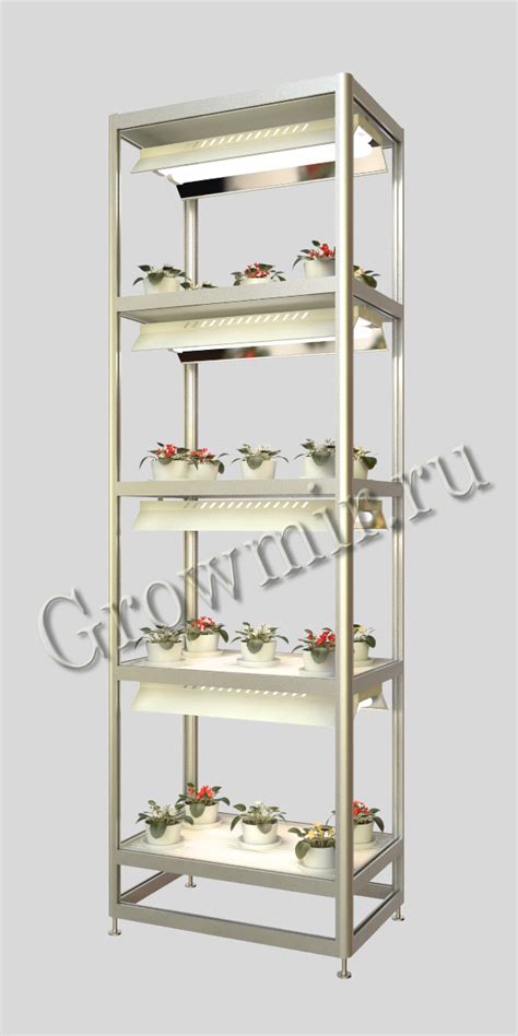 Стеллаж для растений 40x60x190 c LED лампами 110 W и 220 W - Гроушоп ...
