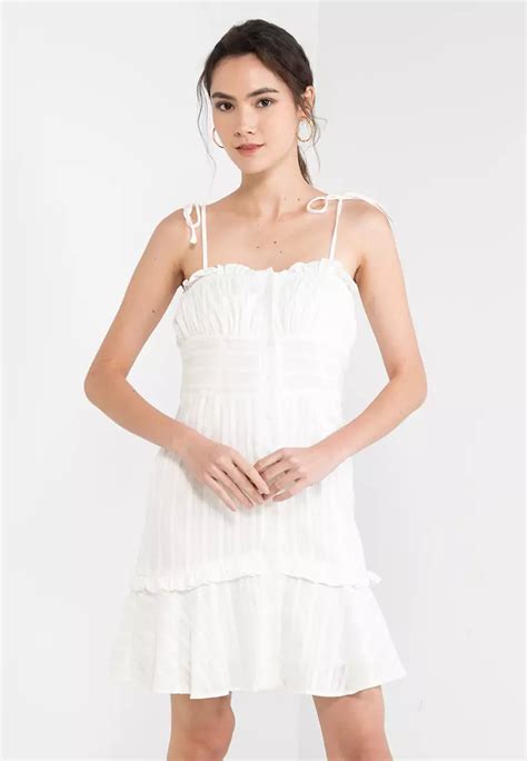 Buy KNUE Ruffle Mini Dress 2024 Online ZALORA Philippines