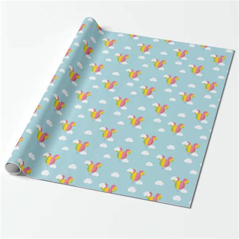 Mickey Mouse Hot Air Balloon Pattern Wrapping Paper Zazzle