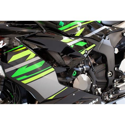 Tampons De Protection Evotech Defenter Kawasaki Zx R Accessoires Moto