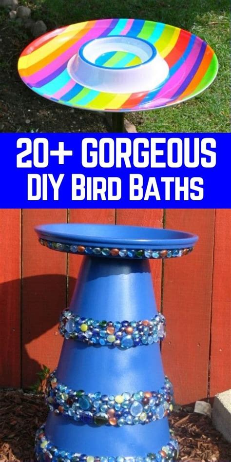 20 Adorably Easy Diy Bird Baths Youll Want To Add To Your Garden Today