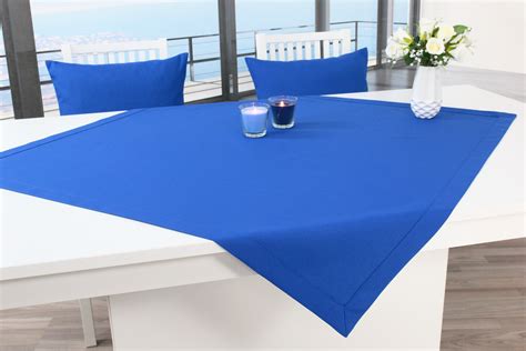 Tischdecke Royalblau Uni Ab 80x80 Cm Bis 200x200 Cm QUADRATISCH