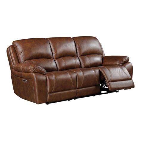 BRYANT LEATHER POWER RECLINING SOFA | Badcock Home Furniture &More