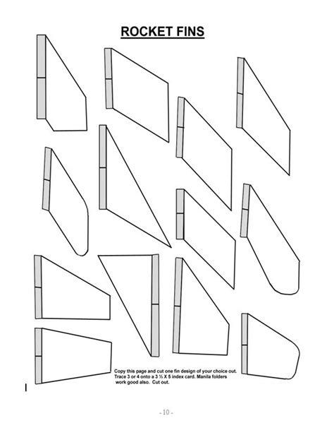 Bottle Rocket Fin Designs