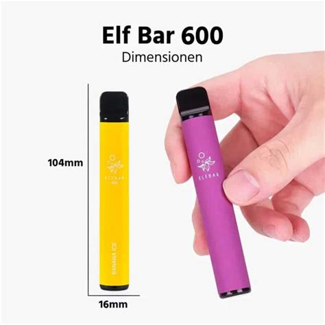 ELF BAR 600 Banana ICE Bananen Vape Ohne Nikotin E Shisha