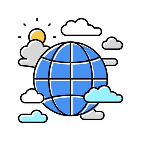 global climate color icon vector illustration 19594726 Vector Art at ... 