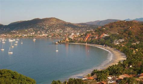 Aerial Beach View Of Viceroy Zihuatanejo Bay Zihuatanejo Beach View