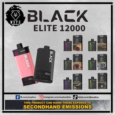 Black Elite V2 12k Puffs Wvph Vs